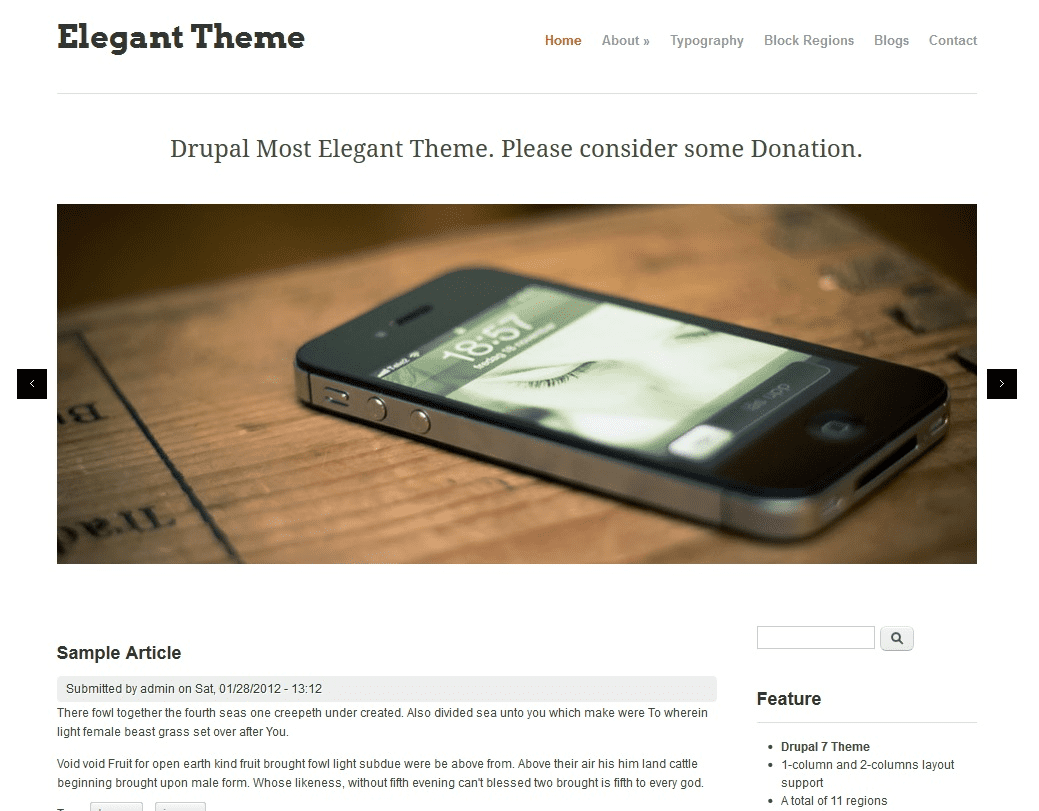 Elegant Theme for Drupal