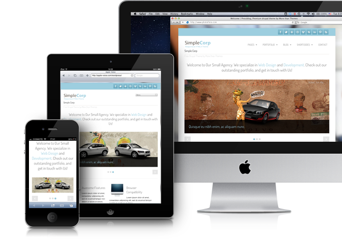 SimpleCorp Theme for Drupal