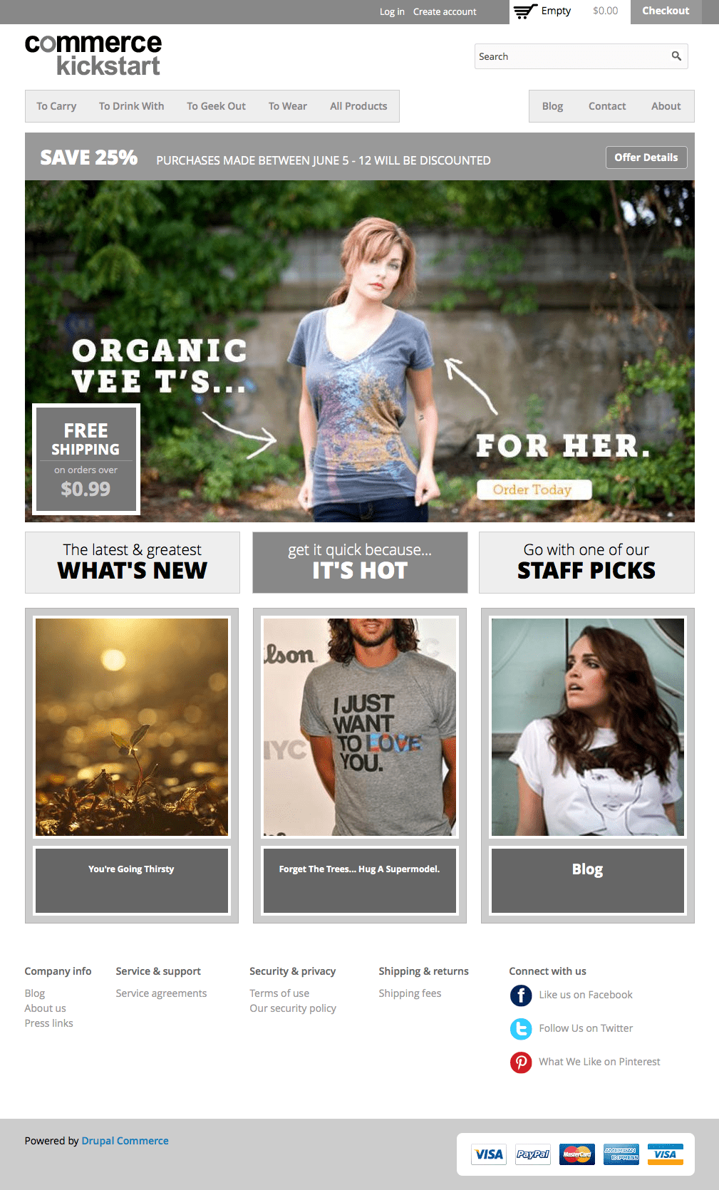 Omega Kickstart Theme for Drupal