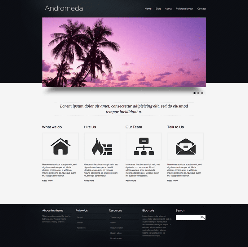 Andromeda Theme for Drupal