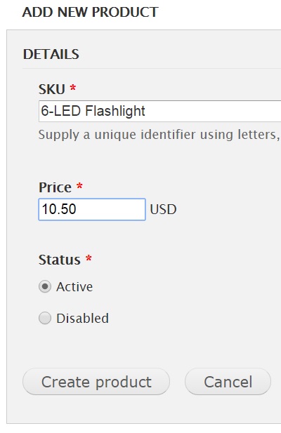 Adding multiple SKUs of a product